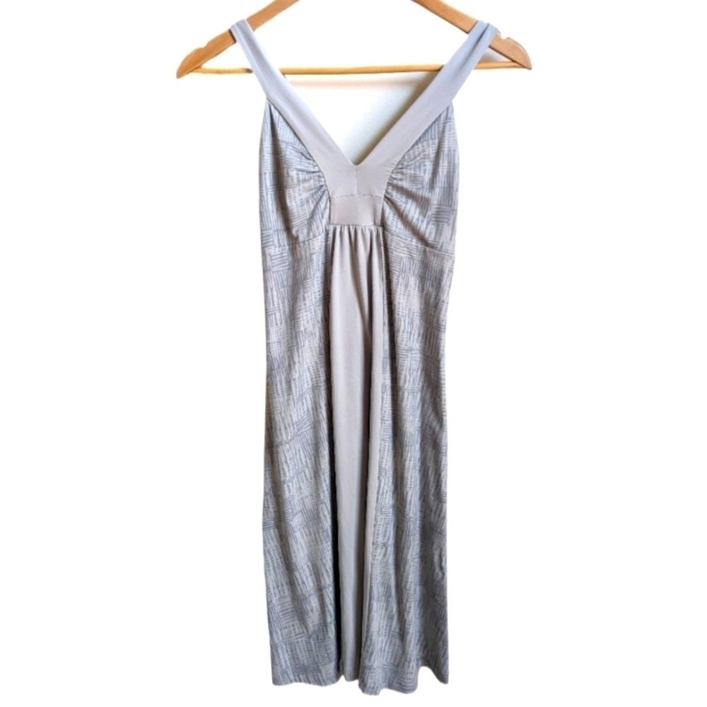 PATAGONIA Grey & Green Abstract Athletic Athleisure Casual Mini Dress Size XS